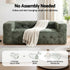 3‑Seater Sofa – Chenille, High‑Density Foam, 186cm, No‑Assembly Design