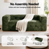 3‑Seater Sofa – Chenille, High‑Density Foam, 186cm, No‑Assembly Design