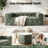 3‑Seater Sofa – Chenille, High‑Density Foam, 186cm, No‑Assembly Design