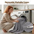 1 Seater Corduroy Convertible Sofa Bed Pull Out Boneless Couch Grey
