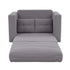 Artiss 2 Seater Corduroy Convertible Sofa Bed Pull Out Boneless Couch Grey