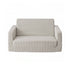 Artiss 2-in-1 Sofa Foam Couch with Side Pocket Light Grey