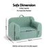 Artiss Sofa Foam Couch with Carry Handle Mint Green