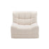 Artiss Single Small Boneless Couches for Living Room White Fabric