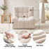 Artiss Single Small Boneless Couches for Living Room White Fabric