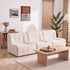 Set of 3 Sofa Modular Boneless Couches No Assembly White