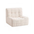 Set of 3 Sofa Modular Boneless Couches No Assembly White