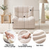 Set of 3 Sofa Modular Boneless Couches No Assembly White