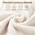 Artiss Bean Bag Sofa w/Ottoman Corduroy for Adults Teens White