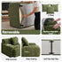 300cm Modular Sofa Bed Comfort L-Shaped Sectional Boneless Couch Green