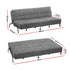 3‑Seater Sofa Bed with Innerspring Core, Adjustable Positions & Metal Frame