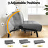 3‑Seater Sofa Bed with Innerspring Core, Adjustable Positions & Metal Frame