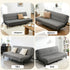 3‑Seater Sofa Bed with Innerspring Core, Adjustable Positions & Metal Frame