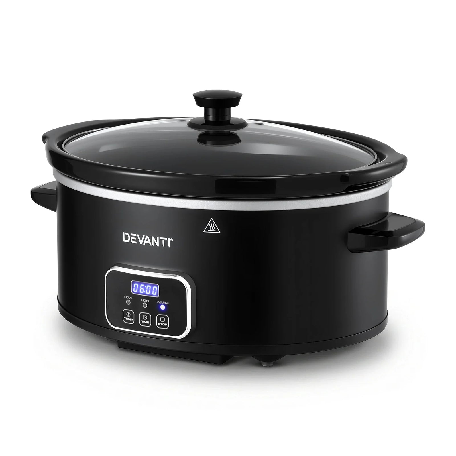 5.6L Slow Cooker Electric Multi Cooker with 3 Heat Settings and Keep Warm Function