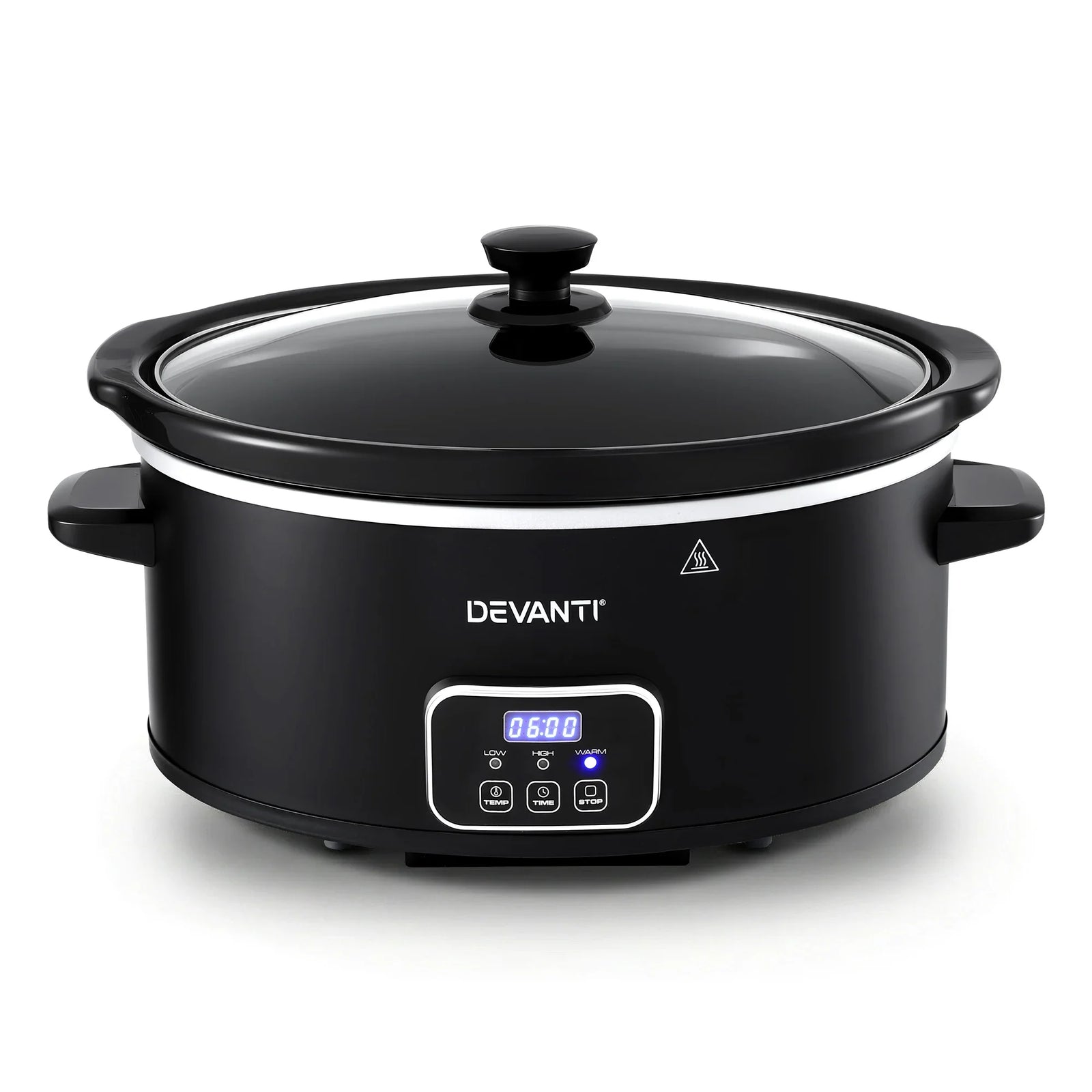 5.6L Slow Cooker Electric Multi Cooker with 3 Heat Settings and Keep Warm Function