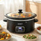 5.6L Slow Cooker Electric Multi Cooker with 3 Heat Settings and Keep Warm Function