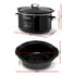 8L Slow Cooker Electric Multi Cooker with 3 Heat Settings and Keep Warm Function