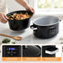 8L Slow Cooker Electric Multi Cooker with 3 Heat Settings and Keep Warm Function