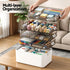 5 Tier Portable Storage Box Detachable with Handles Plastic Clear