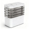 5 Tier Portable Storage Box Detachable with Handles Plastic Clear