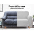 Artiss Polar Fleece 3‑Seater Sofa Cover with Stretch Fit & Anti‑Slip Design – Grey
