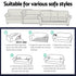 Artiss Polar Fleece 3‑Seater Sofa Cover with Stretch Fit & Anti‑Slip Design – Grey