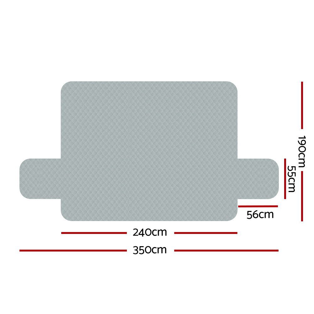 Sofa Cover Couch Covers 4 Seater Easy to Clean Grey