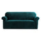 Artiss 3 Seater Velvet Sofa Cover Agate Green Stretch Couch Protector