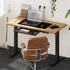 120CM Electric Standing Desk with Drawer Height Adjustable Black & Oak
