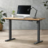120CM Electric Standing Desk Single Motor Black&Oak