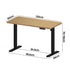 120CM Electric Standing Desk Single Motor Black&Oak