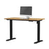 120CM Electric Standing Desk Single Motor Black&Oak