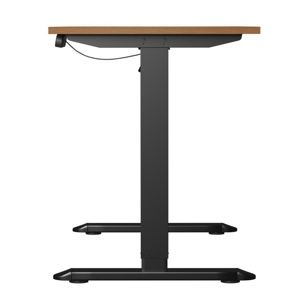 120CM Electric Standing Desk Single Motor Black&Oak