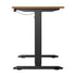 120CM Electric Standing Desk Single Motor Black&Oak