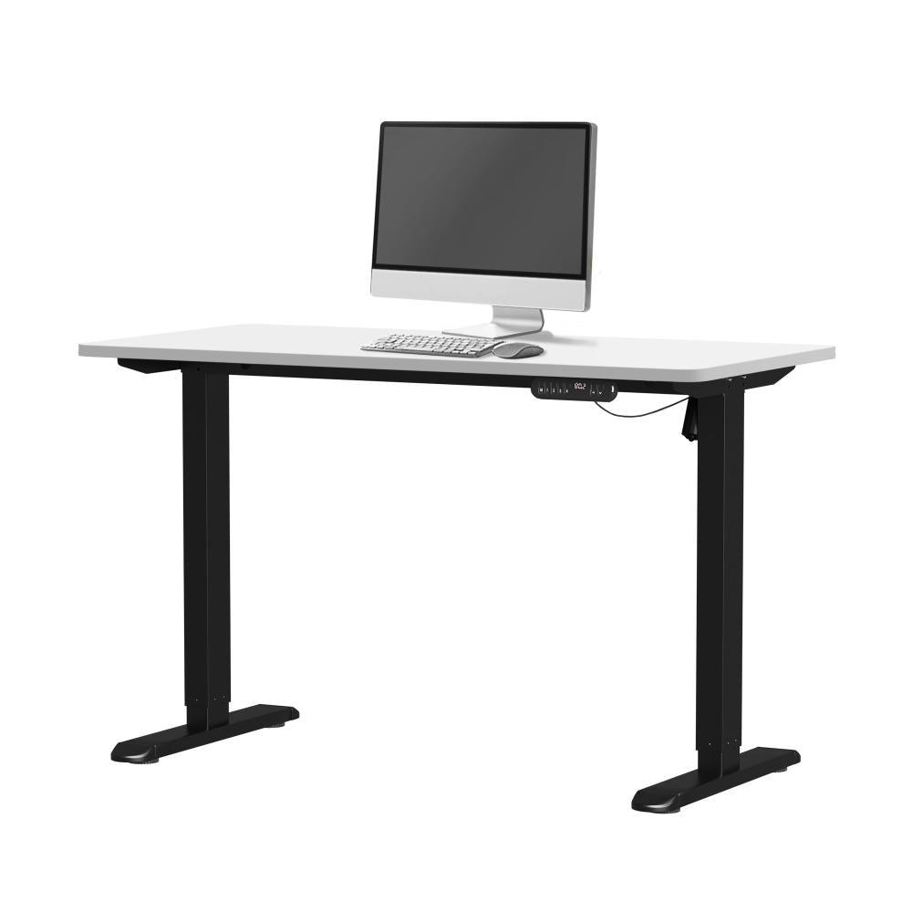 120CM Electric Standing Desk Single Motor Black&White
