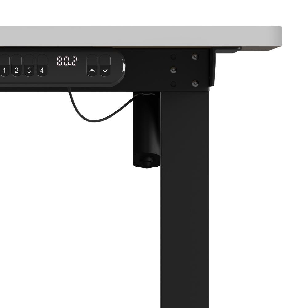 120CM Electric Standing Desk Single Motor Black&White