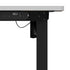 120CM Electric Standing Desk Single Motor Black&White