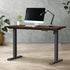 120CM Electric Standing Desk Single Motor Black&Walnut