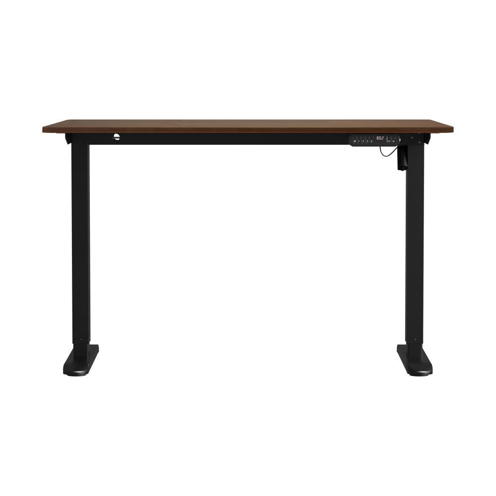 120CM Electric Standing Desk Single Motor Black&Walnut