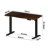 120CM Electric Standing Desk Single Motor Black&Walnut