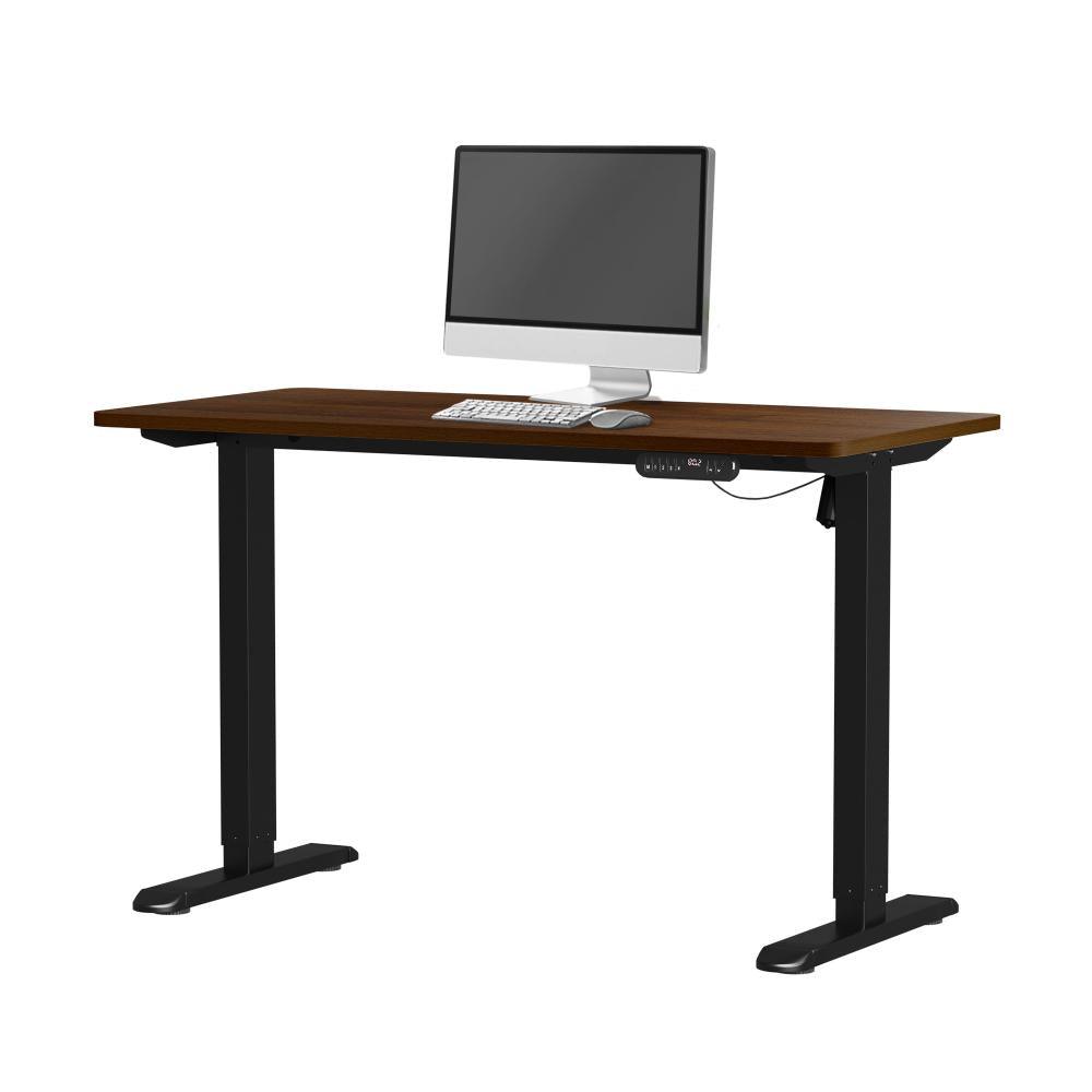 120CM Electric Standing Desk Single Motor Black&Walnut
