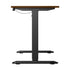 120CM Electric Standing Desk Single Motor Black&Walnut