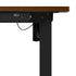 120CM Electric Standing Desk Single Motor Black&Walnut