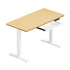 120CM Electric Standing Desk with Drawer Height Adjustable White & Oak