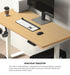 120CM Electric Standing Desk with Drawer Height Adjustable White & Oak