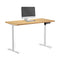 120CM Electric Standing Desk Single Motor White&Oak