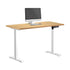 120CM Electric Standing Desk Single Motor White&Oak