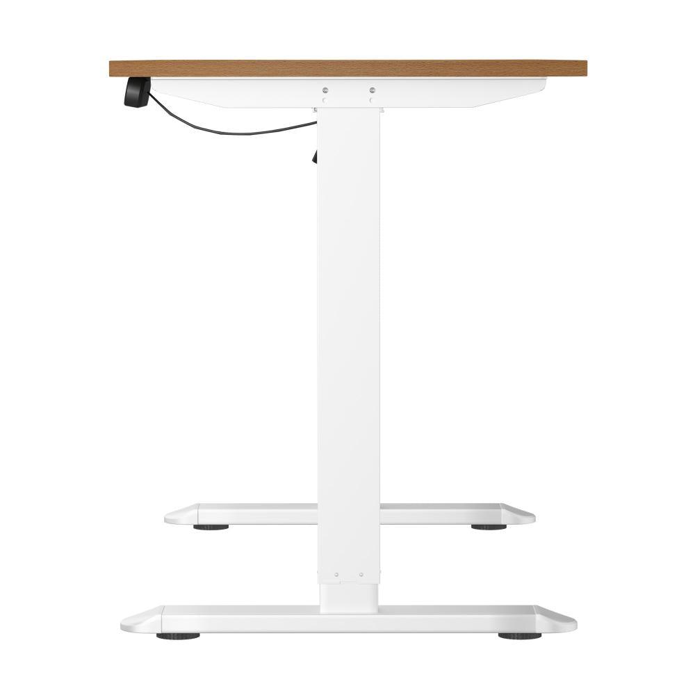 120CM Electric Standing Desk Single Motor White&Oak