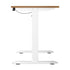 120CM Electric Standing Desk Single Motor White&Oak