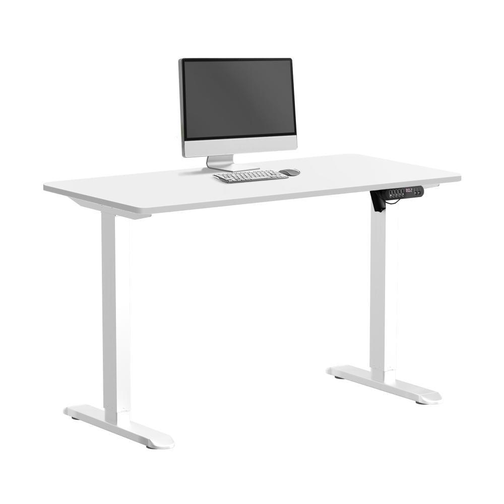 120CM Electric Standing Desk Single Motor White